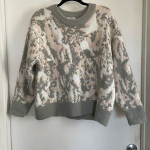 Grey, White, Pink Sweater| Size S/M